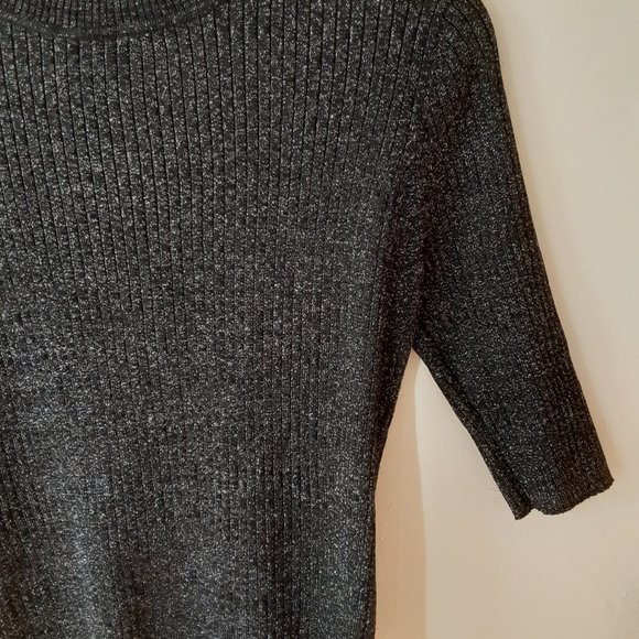 Maddie steel black glittery top high neck size XL - Picture 2 of 5